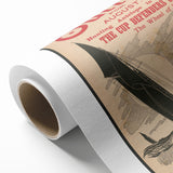 Vintage Outing August Poster – Retro Sailing Travel Art