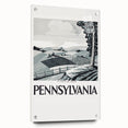 Vintage Pennsylvania Travel Poster – Retro Landscape Art