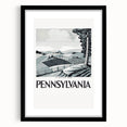 Vintage Pennsylvania Travel Poster – Retro Landscape Art