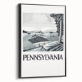 Vintage Pennsylvania Travel Poster – Retro Landscape Art