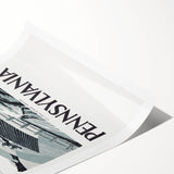 Vintage Pennsylvania Travel Poster – Retro Landscape Art