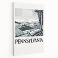 Vintage Pennsylvania Travel Poster – Retro Landscape Art