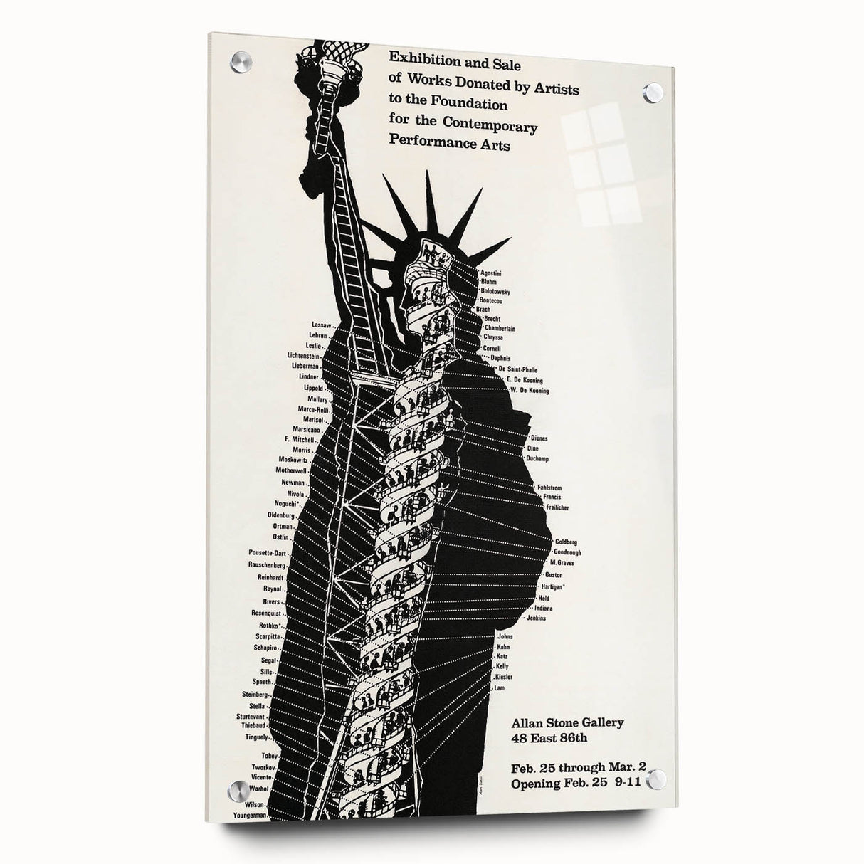 Vintage Liberty Spiral Art Poster – Retro Performance Art Wall Art
