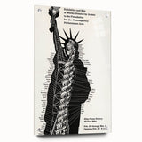 Vintage Liberty Spiral Art Poster – Retro Performance Art Wall Art