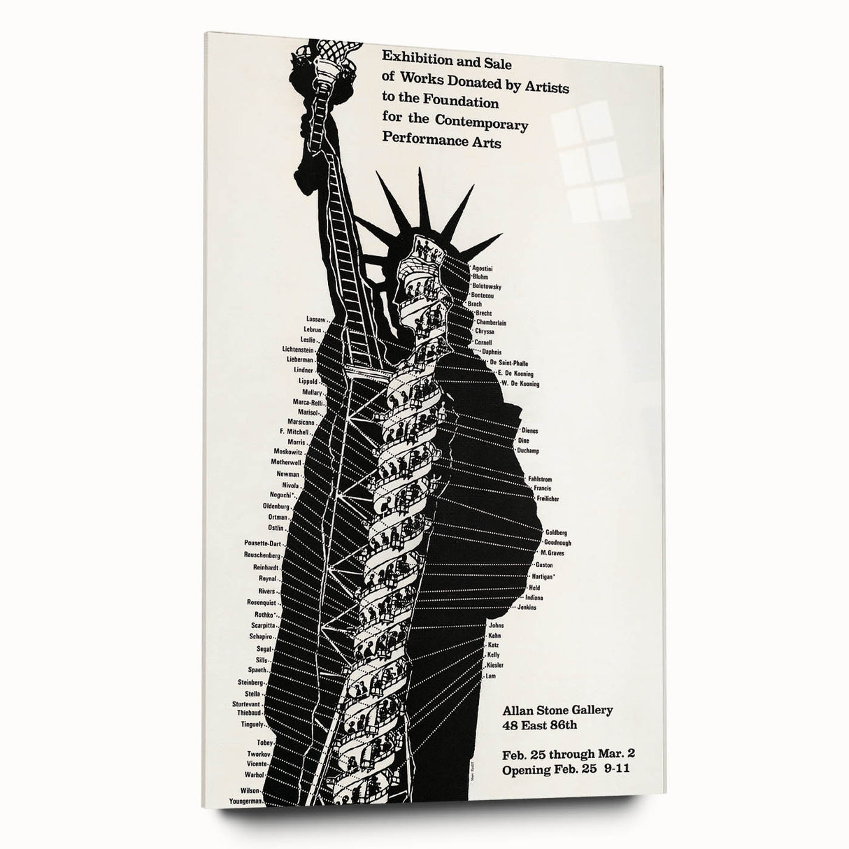 Vintage Liberty Spiral Art Poster – Retro Performance Art Wall Art