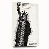 Vintage Liberty Spiral Art Poster – Retro Performance Art Wall Art