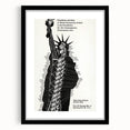 Vintage Liberty Spiral Art Poster – Retro Performance Art Wall Art