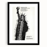 Vintage Liberty Spiral Art Poster – Retro Performance Art Wall Art