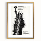 Vintage Liberty Spiral Art Poster – Retro Performance Art Wall Art