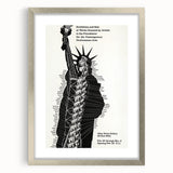 Vintage Liberty Spiral Art Poster – Retro Performance Art Wall Art