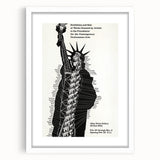 Vintage Liberty Spiral Art Poster – Retro Performance Art Wall Art