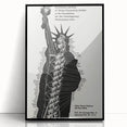 Vintage Liberty Spiral Art Poster – Retro Performance Art Wall Art