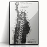 Vintage Liberty Spiral Art Poster – Retro Performance Art Wall Art