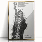 Vintage Liberty Spiral Art Poster – Retro Performance Art Wall Art