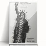 Vintage Liberty Spiral Art Poster – Retro Performance Art Wall Art