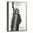 Vintage Liberty Spiral Art Poster – Retro Performance Art Wall Art