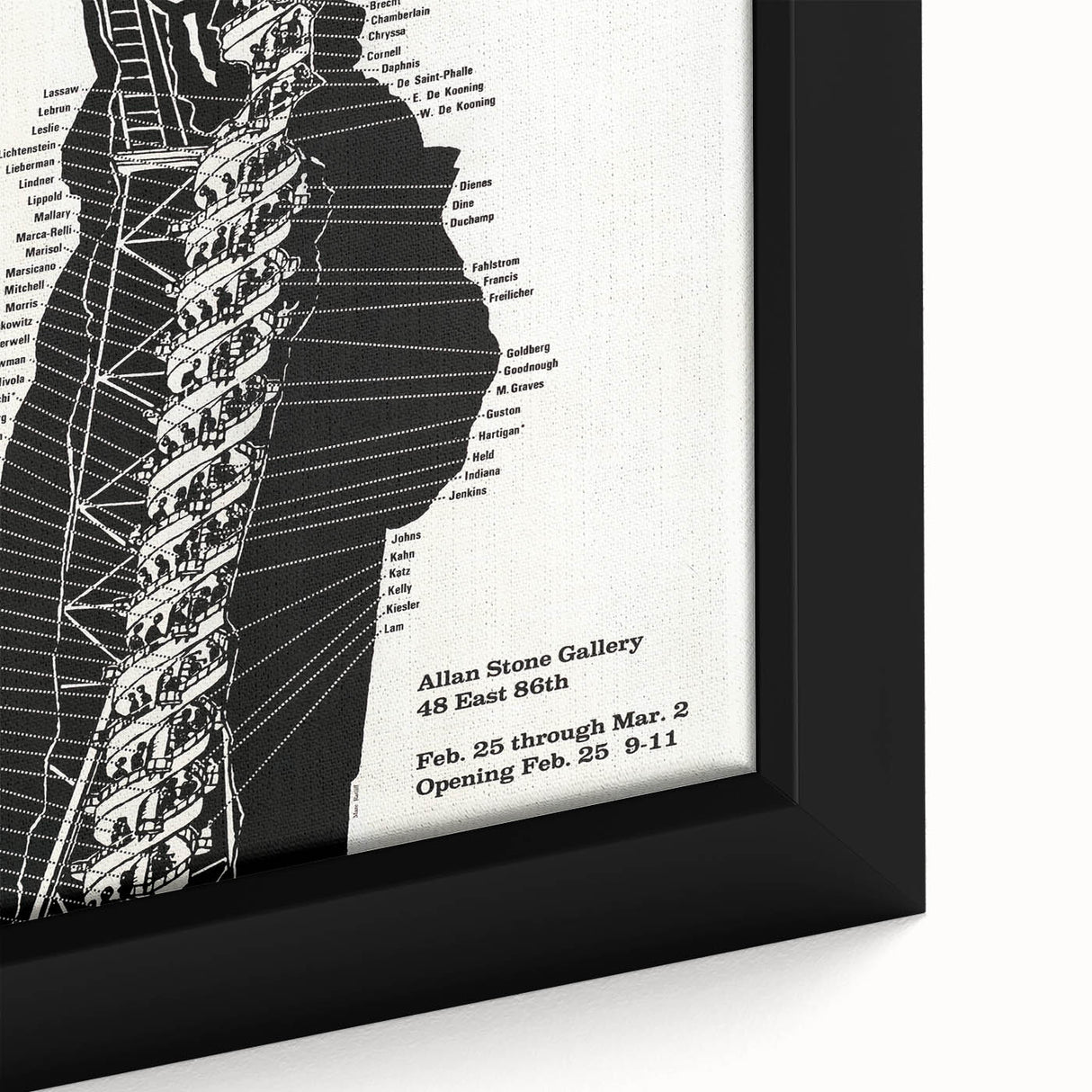 Vintage Liberty Spiral Art Poster – Retro Performance Art Wall Art