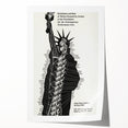 Vintage Liberty Spiral Art Poster – Retro Performance Art Wall Art