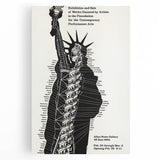 Vintage Liberty Spiral Art Poster – Retro Performance Art Wall Art