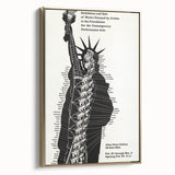 Vintage Liberty Spiral Art Poster – Retro Performance Art Wall Art