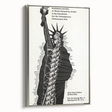Vintage Liberty Spiral Art Poster – Retro Performance Art Wall Art