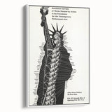 Vintage Liberty Spiral Art Poster – Retro Performance Art Wall Art