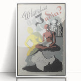 Vintage India Travel Poster – Retro What About India Wall Art