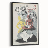 Vintage India Travel Poster – Retro What About India Wall Art