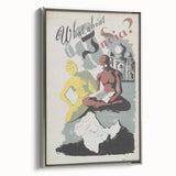 Vintage India Travel Poster – Retro What About India Wall Art