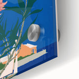 Vintage Bermuda Travel Poster – Retro Oleander Time Wall Art