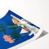 Vintage Bermuda Travel Poster – Retro Oleander Time Wall Art