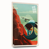 Vintage Cable Car Adventure Poster – Retro Scenic Travel Art