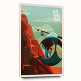 Vintage Cable Car Adventure Poster – Retro Scenic Travel Art