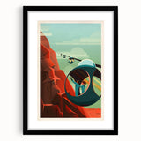 Vintage Cable Car Adventure Poster – Retro Scenic Travel Art