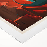 Vintage Cable Car Adventure Poster – Retro Scenic Travel Art