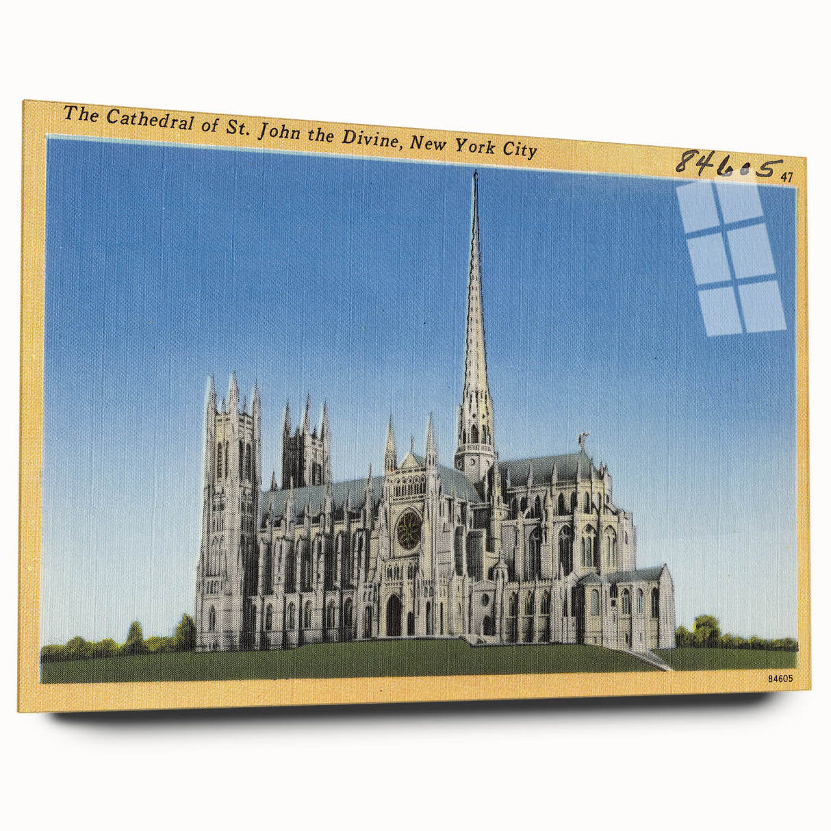 St. John Cathedral Poster – Vintage New York City Travel Art