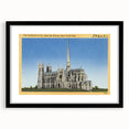 St. John Cathedral Poster – Vintage New York City Travel Art