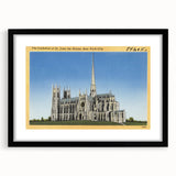 St. John Cathedral Poster – Vintage New York City Travel Art
