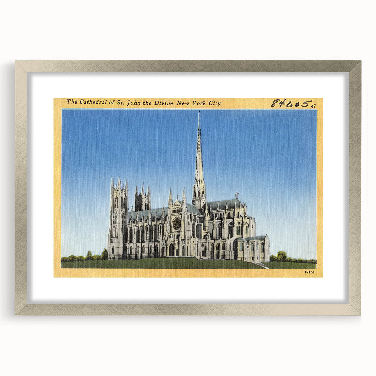 St. John Cathedral Poster – Vintage New York City Travel Art