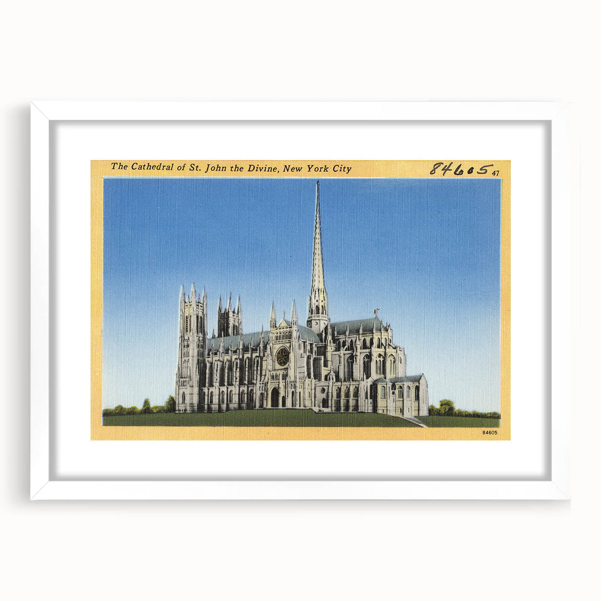 St. John Cathedral Poster – Vintage New York City Travel Art