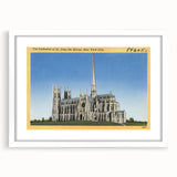 St. John Cathedral Poster – Vintage New York City Travel Art