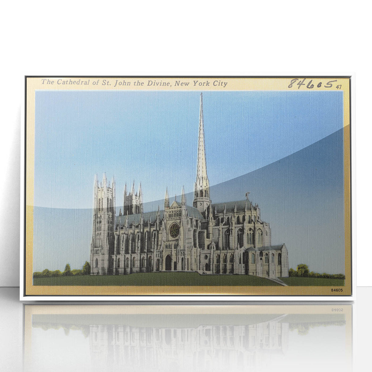 St. John Cathedral Poster – Vintage New York City Travel Art