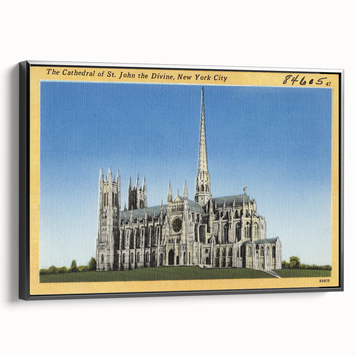 St. John Cathedral Poster – Vintage New York City Travel Art