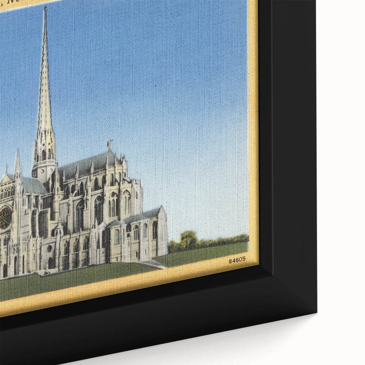 St. John Cathedral Poster – Vintage New York City Travel Art