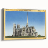 St. John Cathedral Poster – Vintage New York City Travel Art