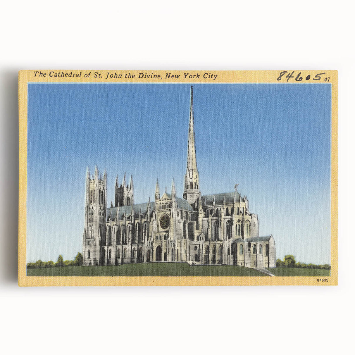 St. John Cathedral Poster – Vintage New York City Travel Art