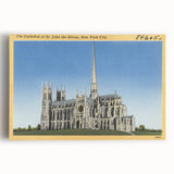 St. John Cathedral Poster – Vintage New York City Travel Art