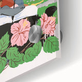 Vintage Bermuda Travel Poster – Retro Couple with Umbrella Art