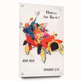 Vintage Book Week Poster – Hurray for Books Retro Art