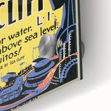 Vintage Sea Cliff Travel Poster – Retro Long Step to Sea Cliff Art